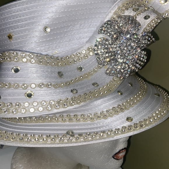 NWT Fabulous WHITE Church Dress Hat by Ben Marc - Picture 5 of 11